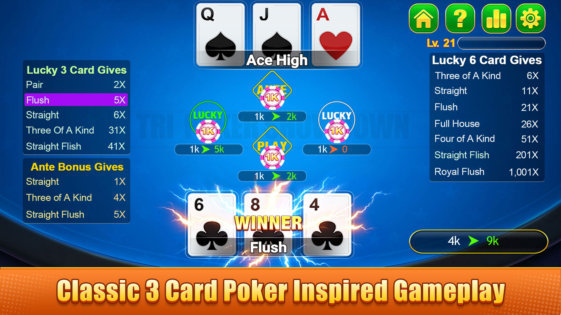 Tri Poker screenshot 1