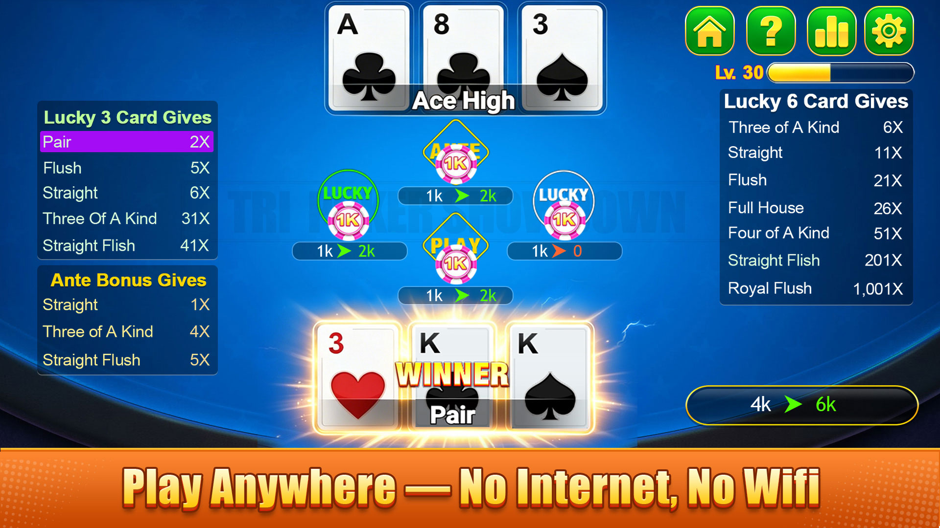 Tri Poker screenshot 2